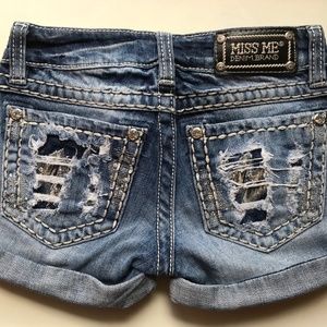 Miss Me Jean Shorts Size 23 JE106iH2/LT 41